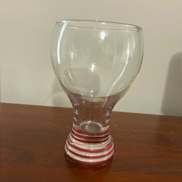 Fiesta Vintage pink ringed drinking glass replacement glassware - Picture 2 of 7